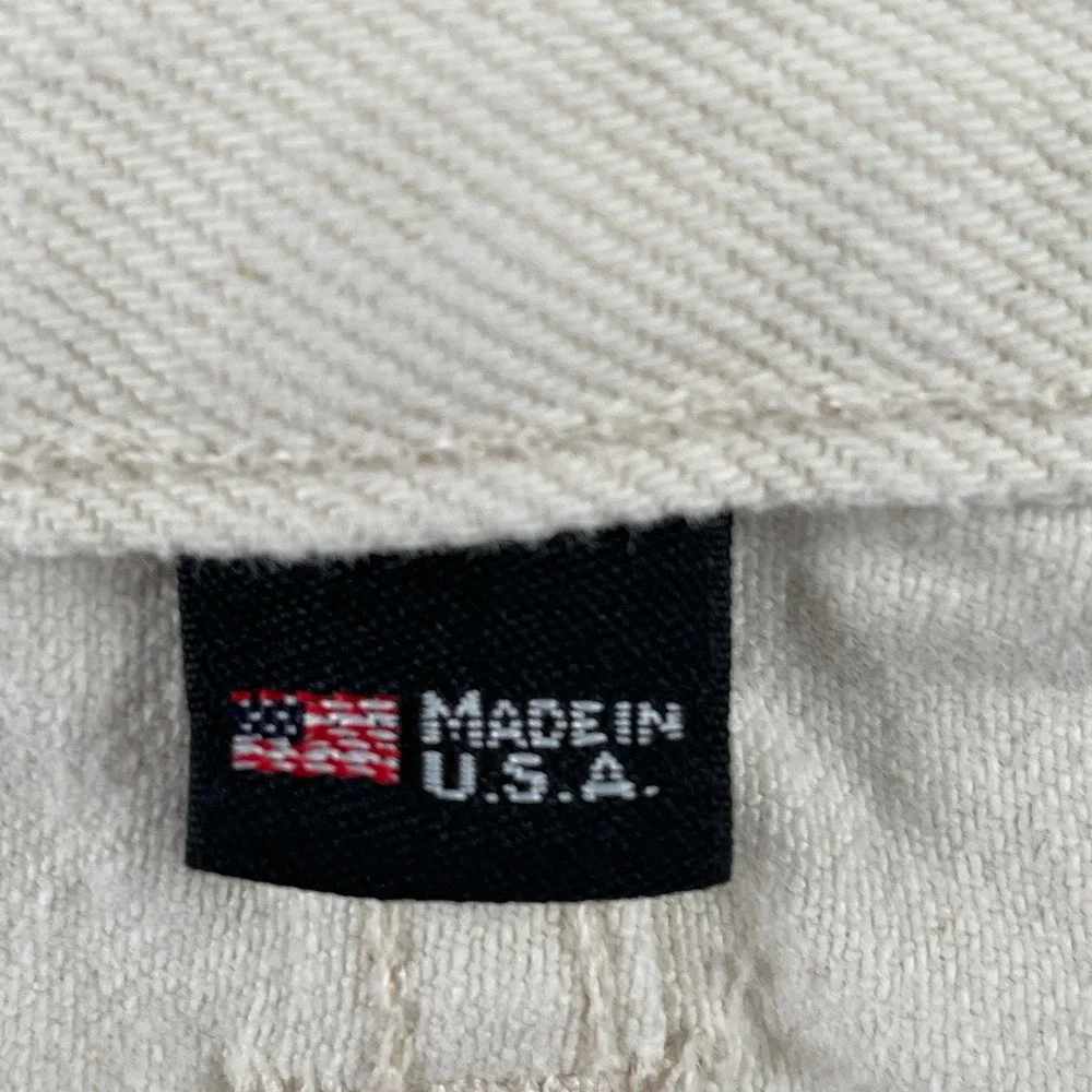 J.Crew Jeans Mens 32x30 Off-White 770 Straight Fit Made in USA 100% Cotton